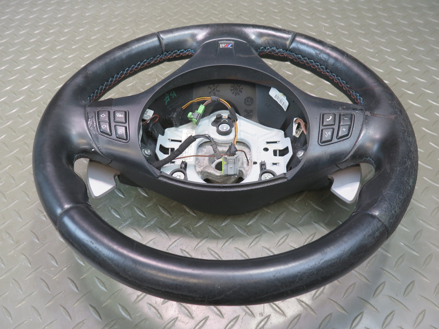 2008-2013 BMW E90 E92 E93 M3 Sport Leather Steering W/ Paddles Black