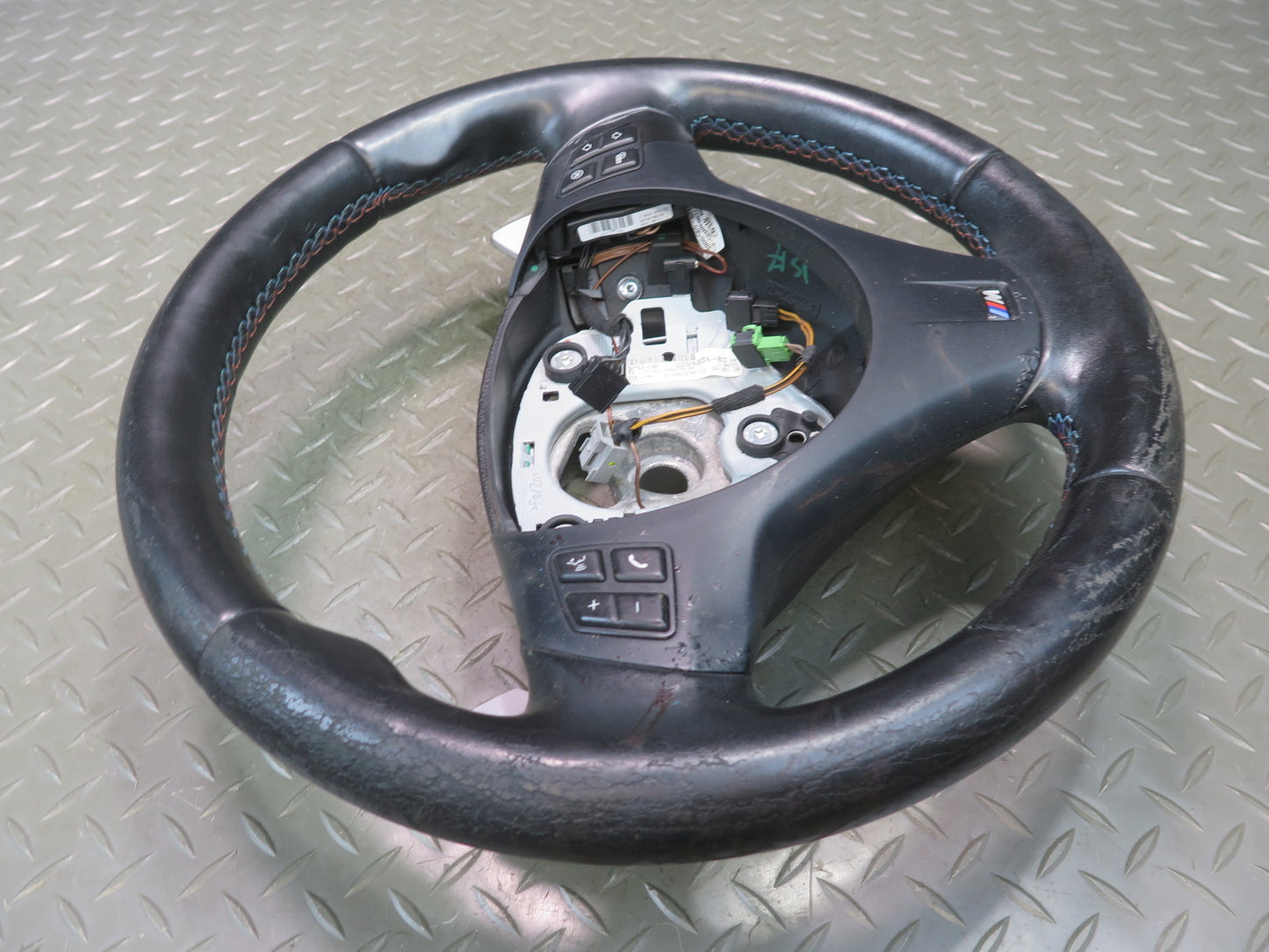 2008-2013 BMW E90 E92 E93 M3 Sport Leather Steering W/ Paddles Black