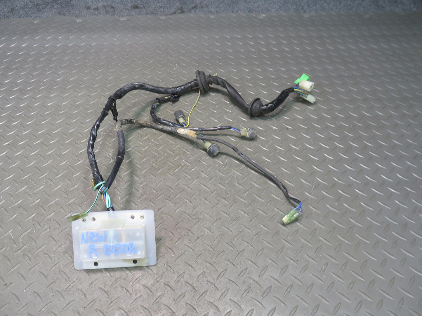 82-83 Datsun 280ZX 2+0 Right Door Power Window Wire Harness w Switch OEM