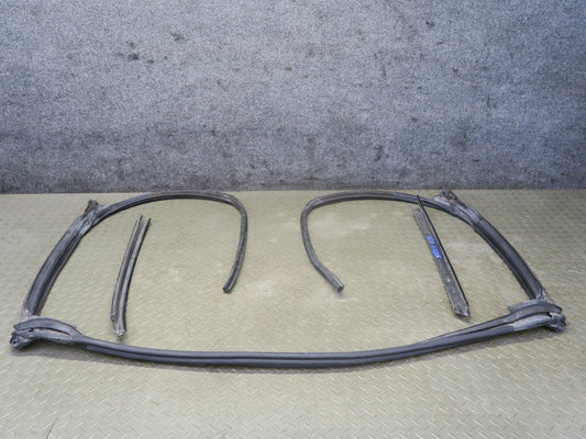 02-10 Lexus SC430 Front Roof Weatherstrip Rubber Seal w Window Bracket Set OEM