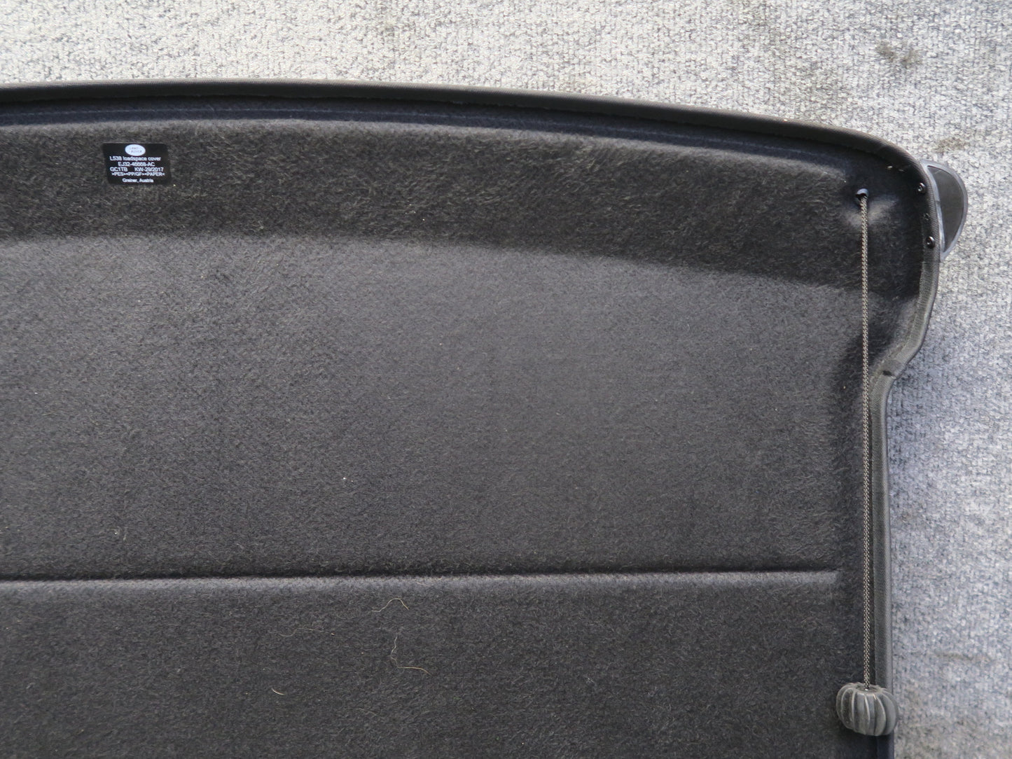 12-19 Range Rover Evoque L538 Rear Trunk Cargo Cover Shelf Panel EJ32-46668-AC
