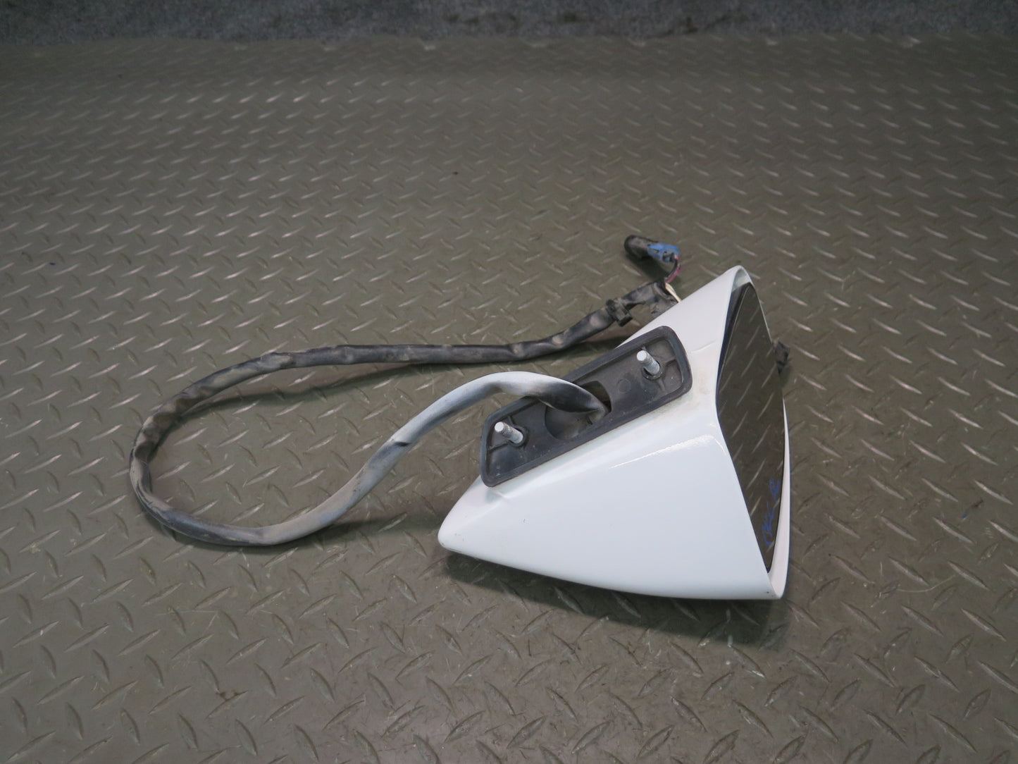 88-96 Chevrolet Corvette C4 Left Door Heated Side View Power Mirror White OEM