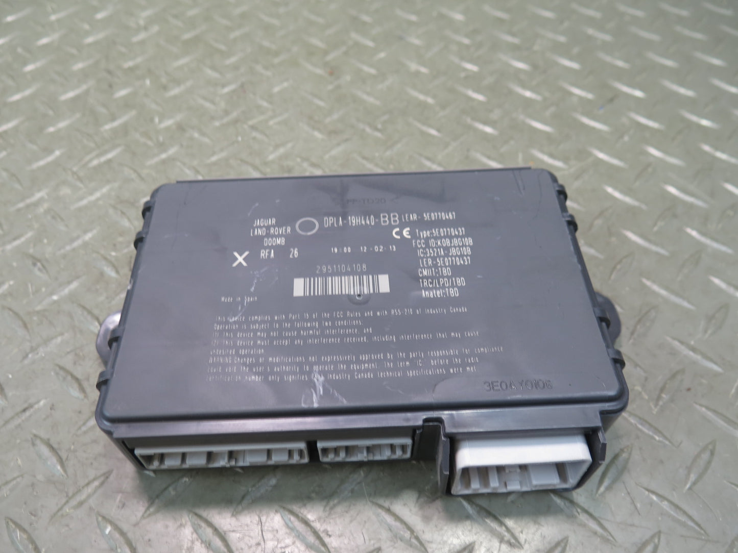 2012-2015 Range Rover Evoque L538 Anti Theft Keyless Entry Control Module