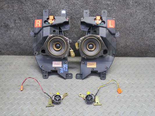 92-00 Lexus JZZ31L SC400 SC300 Set of 4 Front Door Speaker w Tweeter Pioneer OEM