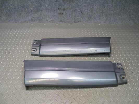 81-83 Datsun 280ZX S130 2+0 Rear Bumper Left & Right Trim Molding Gray Set OEM