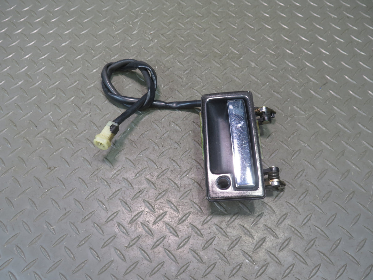 79-83 Datsun S130 280ZX 2+0 Left Door Exterior Handle w Wire Gray OEM