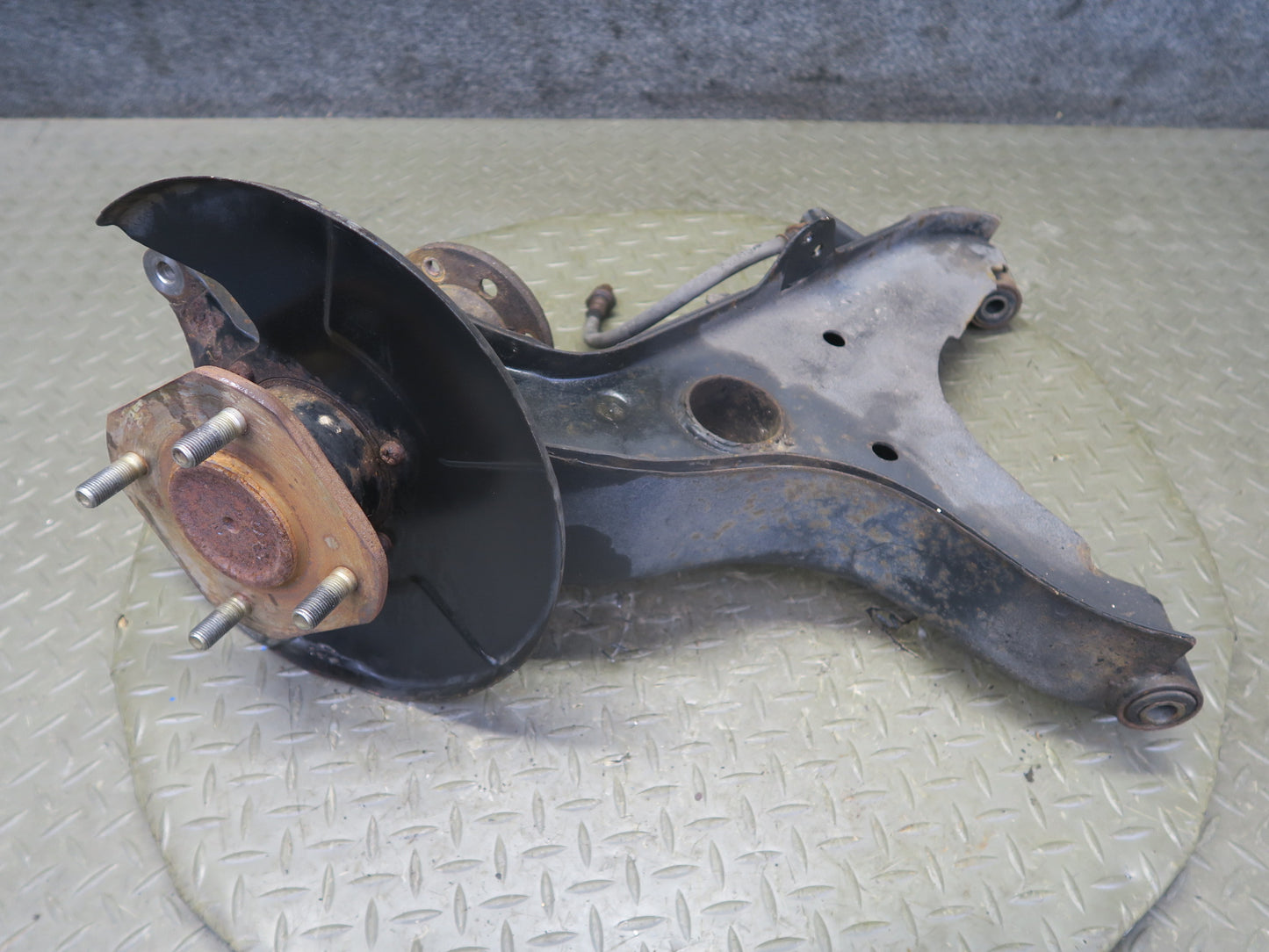 82-83 Datsun 280ZX S130 Turbo 2+0 Rear Left Trailing Arm Hub Spindle 80K OEM
