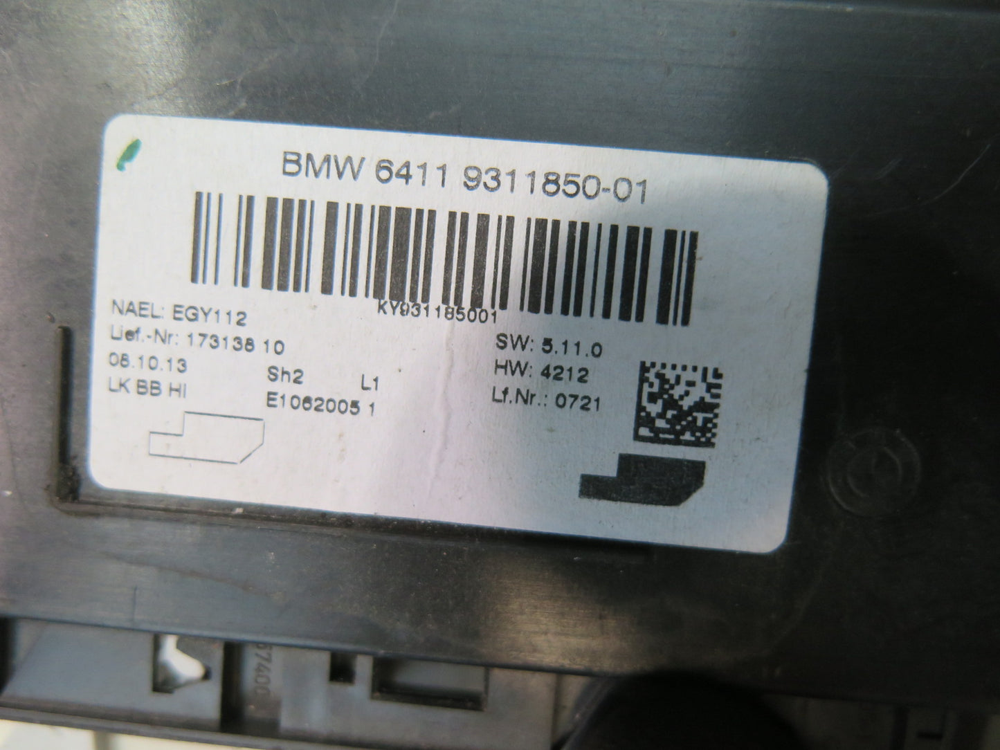 14-16 BMW F32 435iX Hvac Control Unit w Actuator Flap Motors & Wiring Set OEM