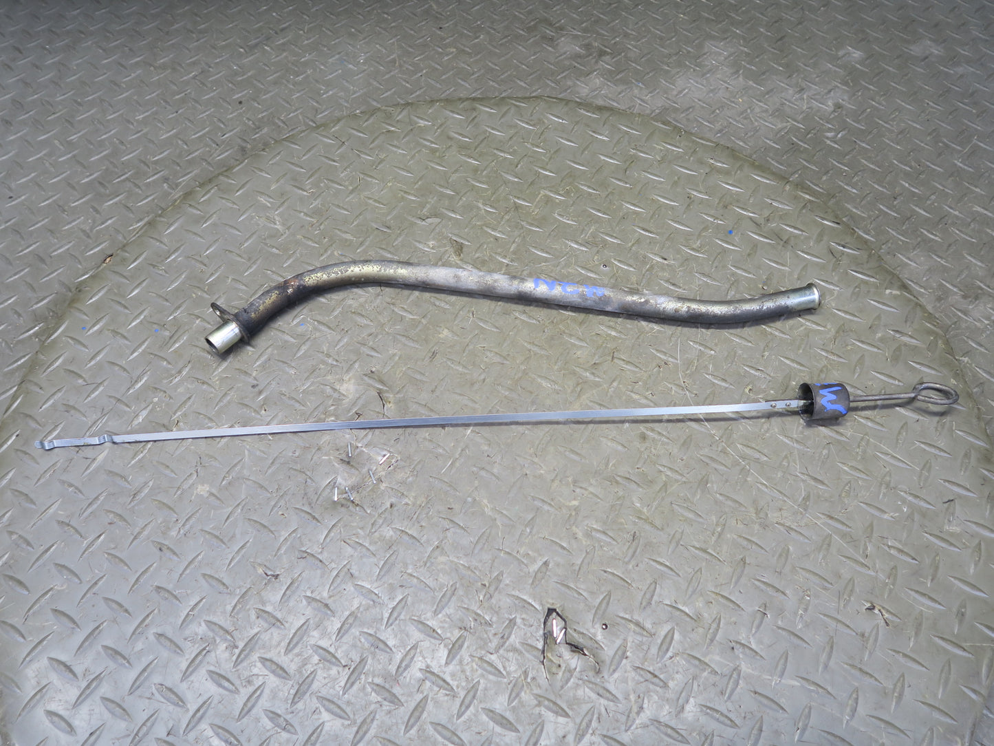 79-83 Datsun S130 280ZX 3N71B Transmission Oil Dipstick w Tube Set OEM