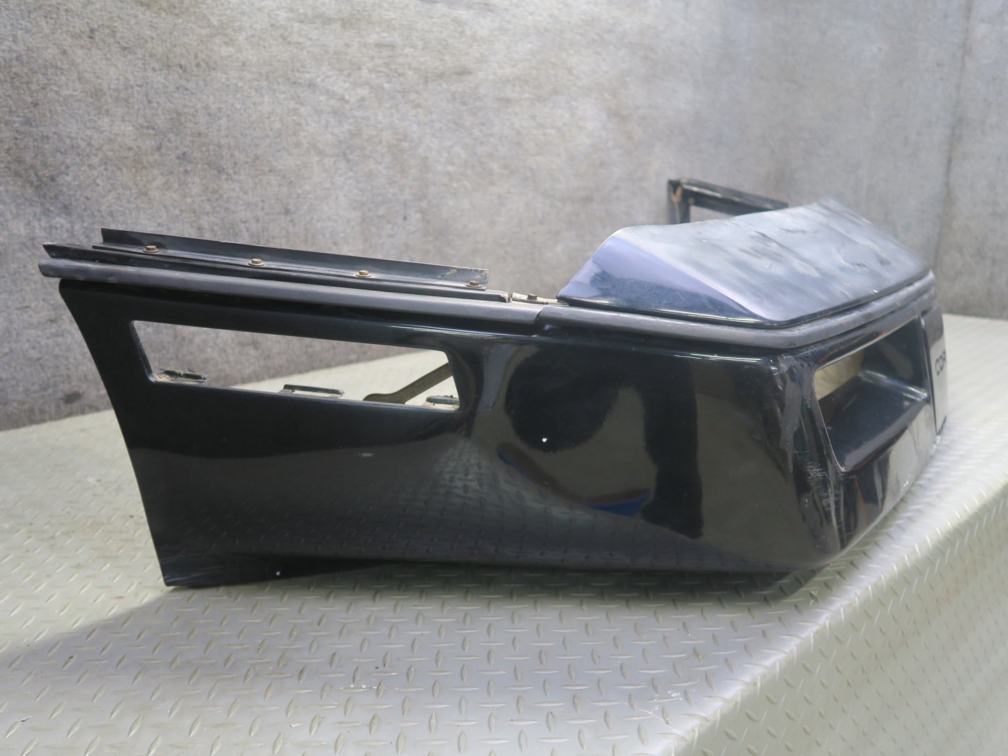 84-90 Chevrolet Corvette C4 Front Bumper Cover w License Plate Cover Black OEM