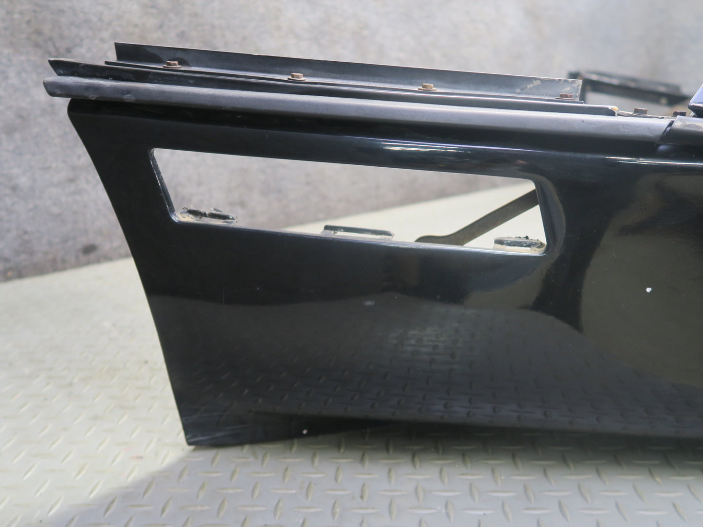 84-90 Chevrolet Corvette C4 Front Bumper Cover w License Plate Cover Black OEM