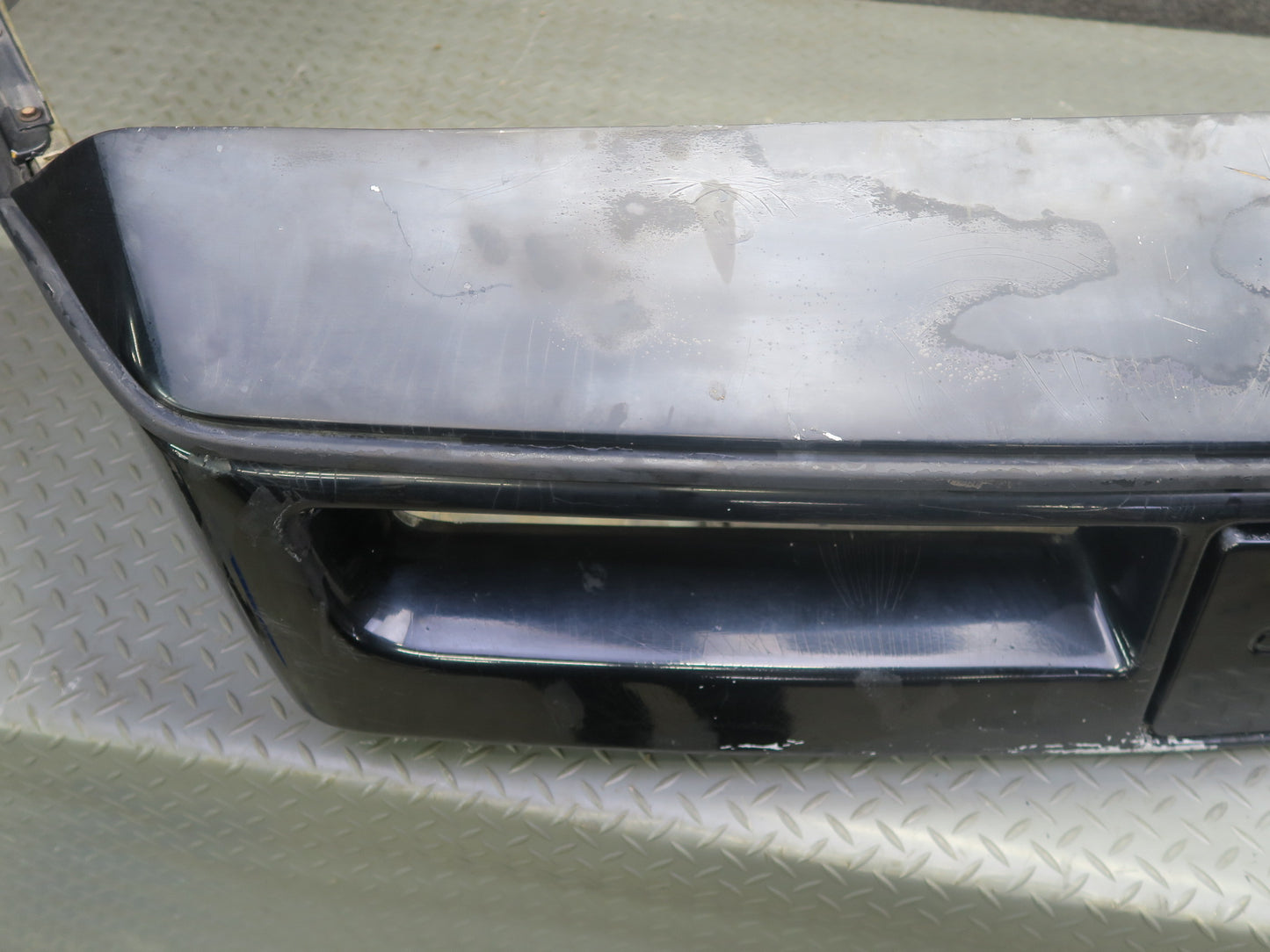 84-90 Chevrolet Corvette C4 Front Bumper Cover w License Plate Cover Black OEM