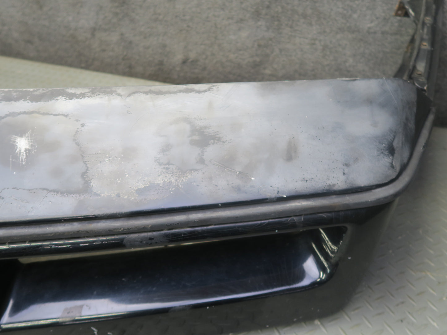 84-90 Chevrolet Corvette C4 Front Bumper Cover w License Plate Cover Black OEM