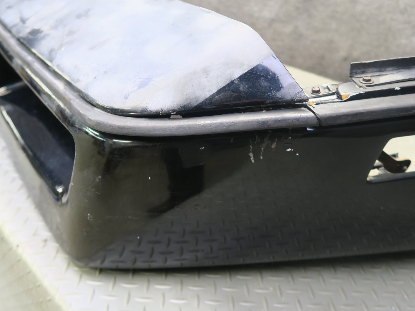 84-90 Chevrolet Corvette C4 Front Bumper Cover w License Plate Cover Black OEM