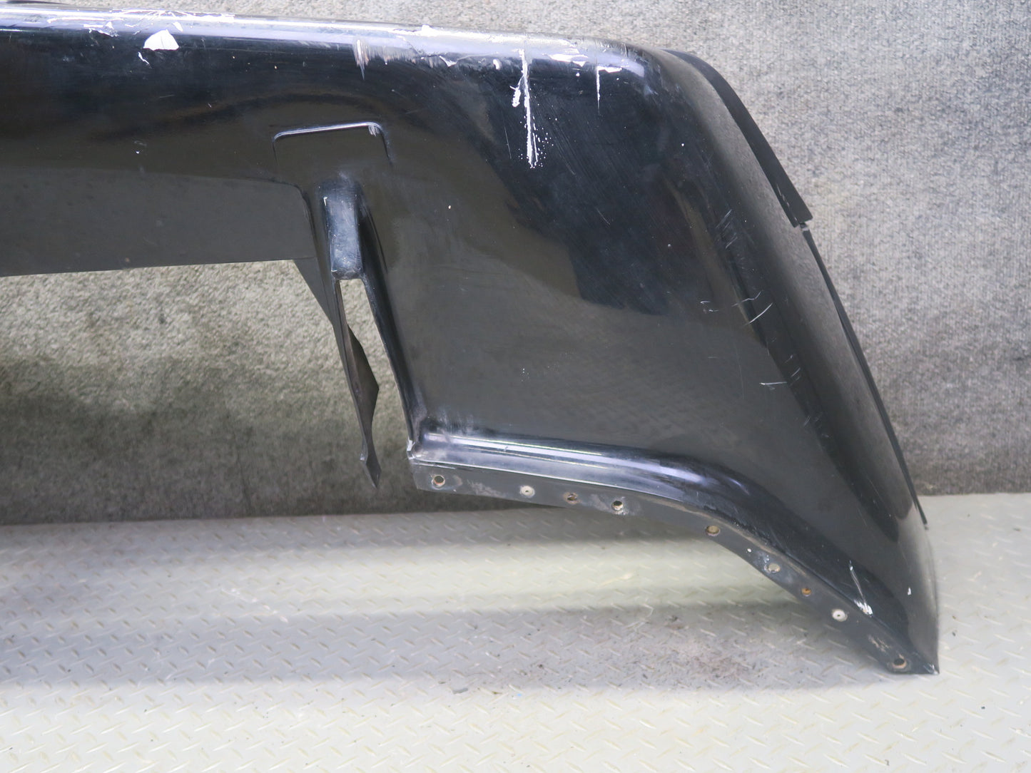 84-90 Chevrolet Corvette C4 Front Bumper Cover w License Plate Cover Black OEM