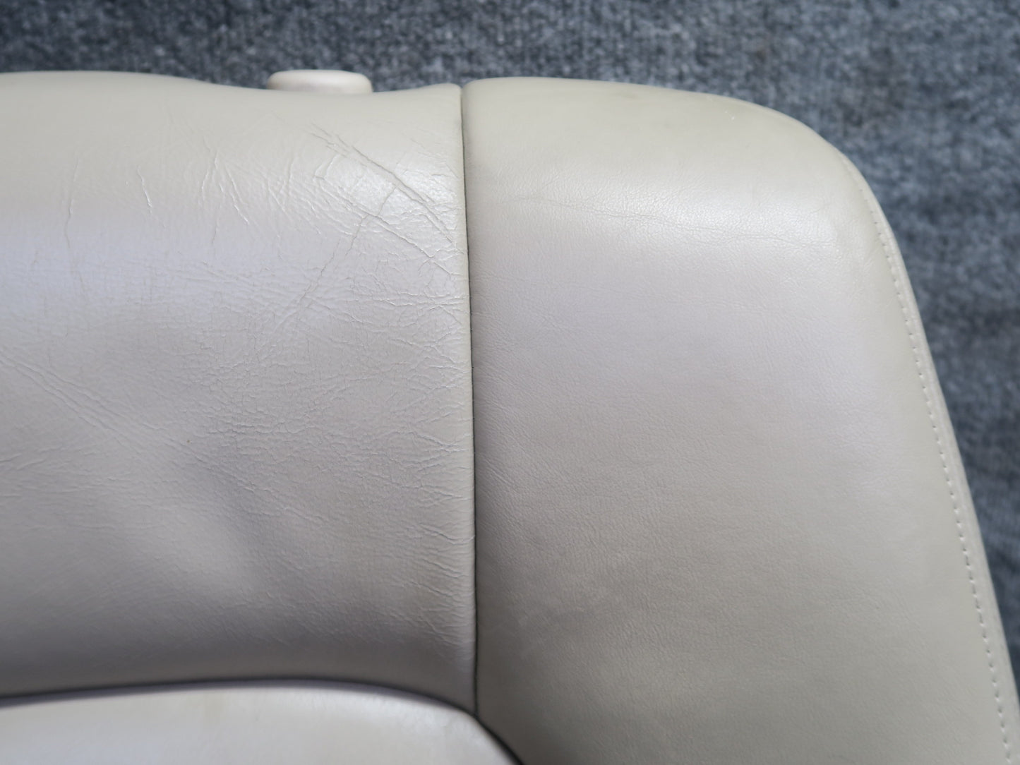 98-00 Lexus UCF20L LS400 Front Right Seat Upper Leather Cushion Ivory OEM