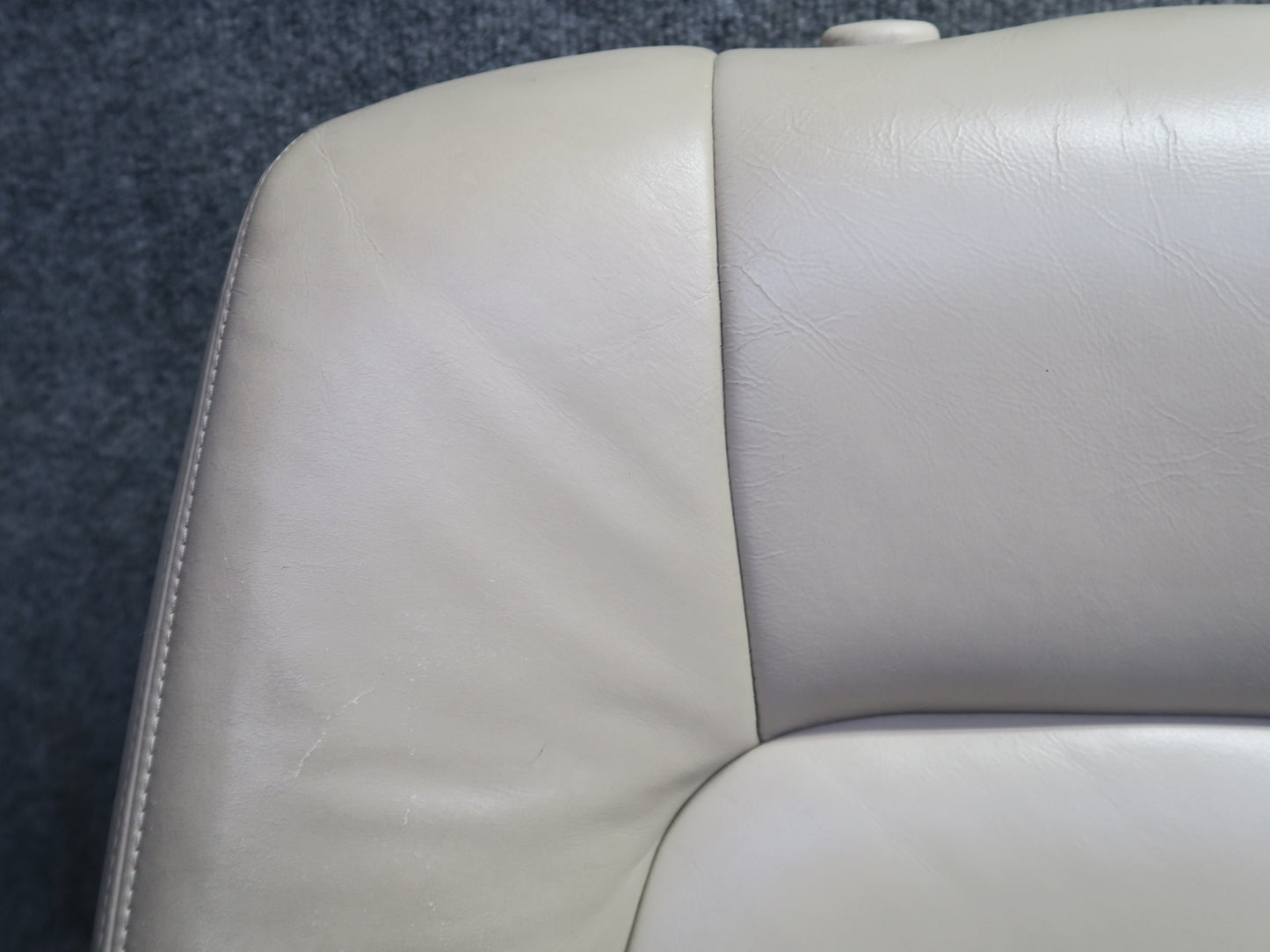 98-00 Lexus UCF20L LS400 Front Right Seat Upper Leather Cushion Ivory OEM