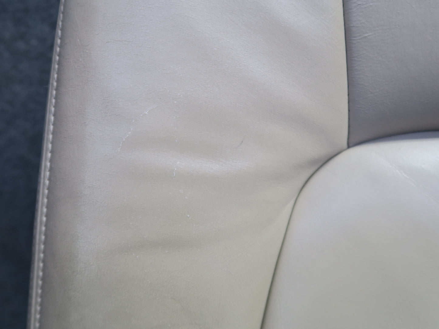 98-00 Lexus UCF20L LS400 Front Right Seat Upper Leather Cushion Ivory OEM
