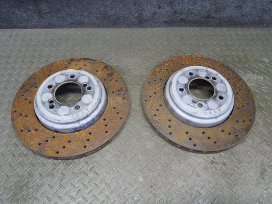2008-2013 BMW E90 E92 E93 M3 Rear Left Right Ventilated Brake Disc Rotor Set