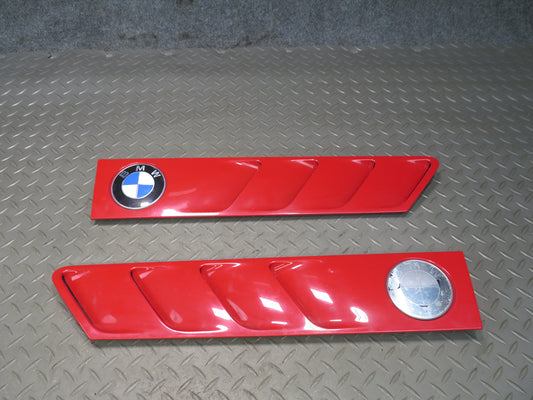 96-02 BMW E36/7 Z3 Set of 2 Front Right & Left Fender Vent Trim Cover RED OEM
