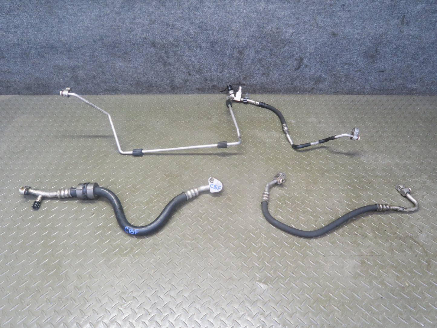 14-16 BMW F32 F33 435iX N55 Set of 3 A/C Air Condition Hose Pipe Line OEM