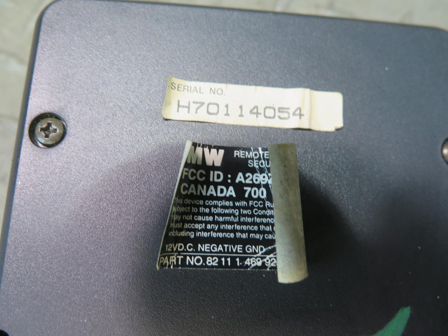 96-99 BMW E36/7 Z3 Keyless Entry Security Antenna Control Module 1469925 OEM