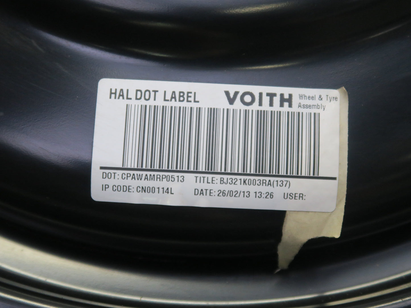 2012-2019 Range Rover Evoque L538 R18" Spare Tire Wheel Donut 18x4B ET15