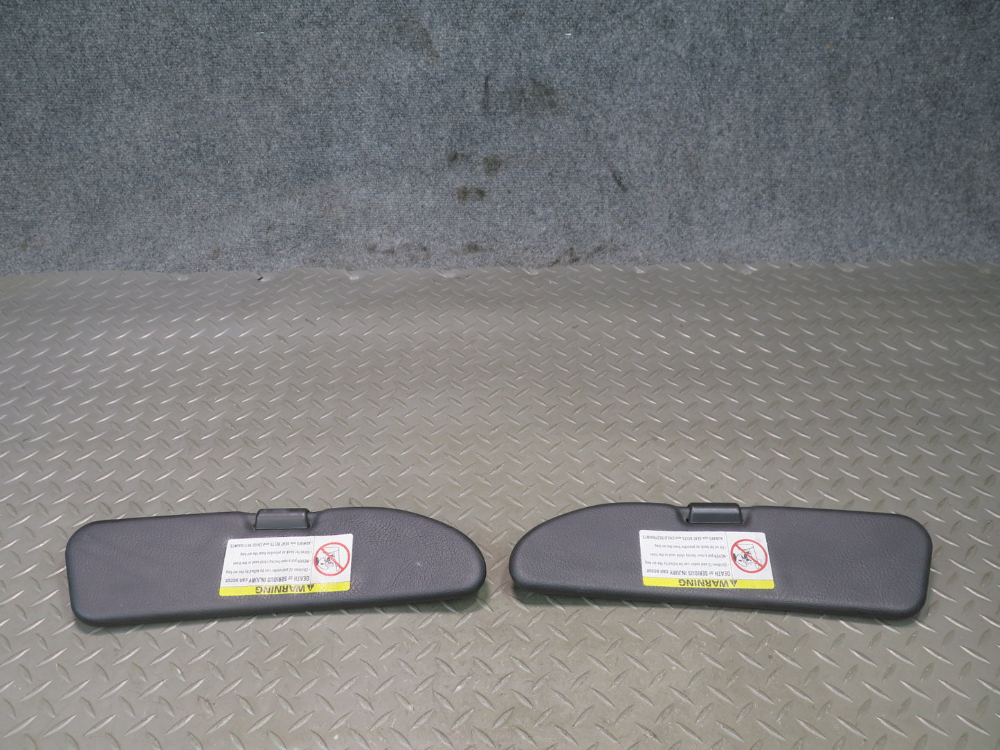 96-02 BMW E36/7 Z3 Roadster Set of 2 Front Left & Right Sun Visor OEM