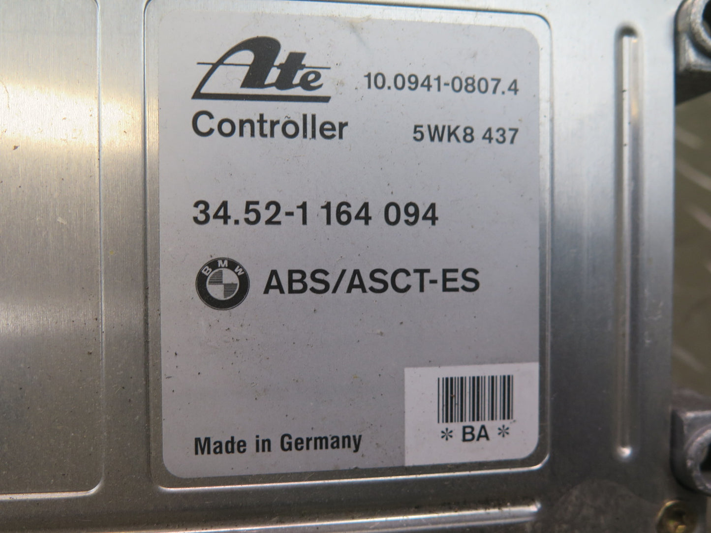97-00 BMW E36/7 Z3 2.8L M52 Anti Lock Brake ABS Ast+t Control Module 1164094 OEM
