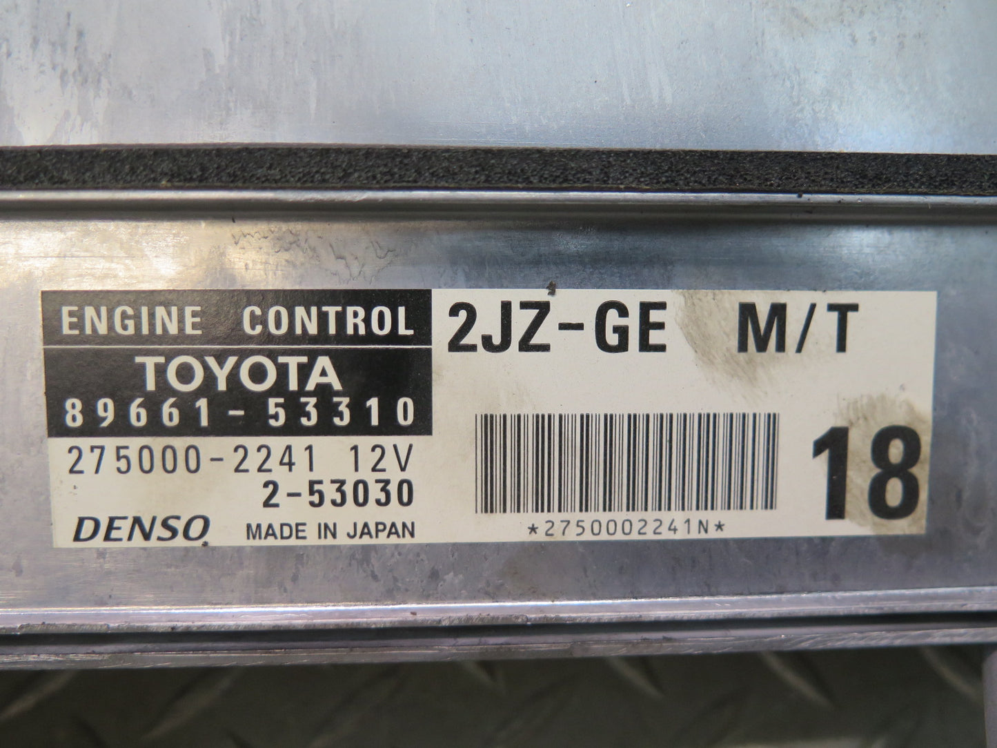 02-03 Lexus JCE10L IS300 3.0L 2JZGE M/T Sedan Engine ECU ECM Lock KEY Set OEM