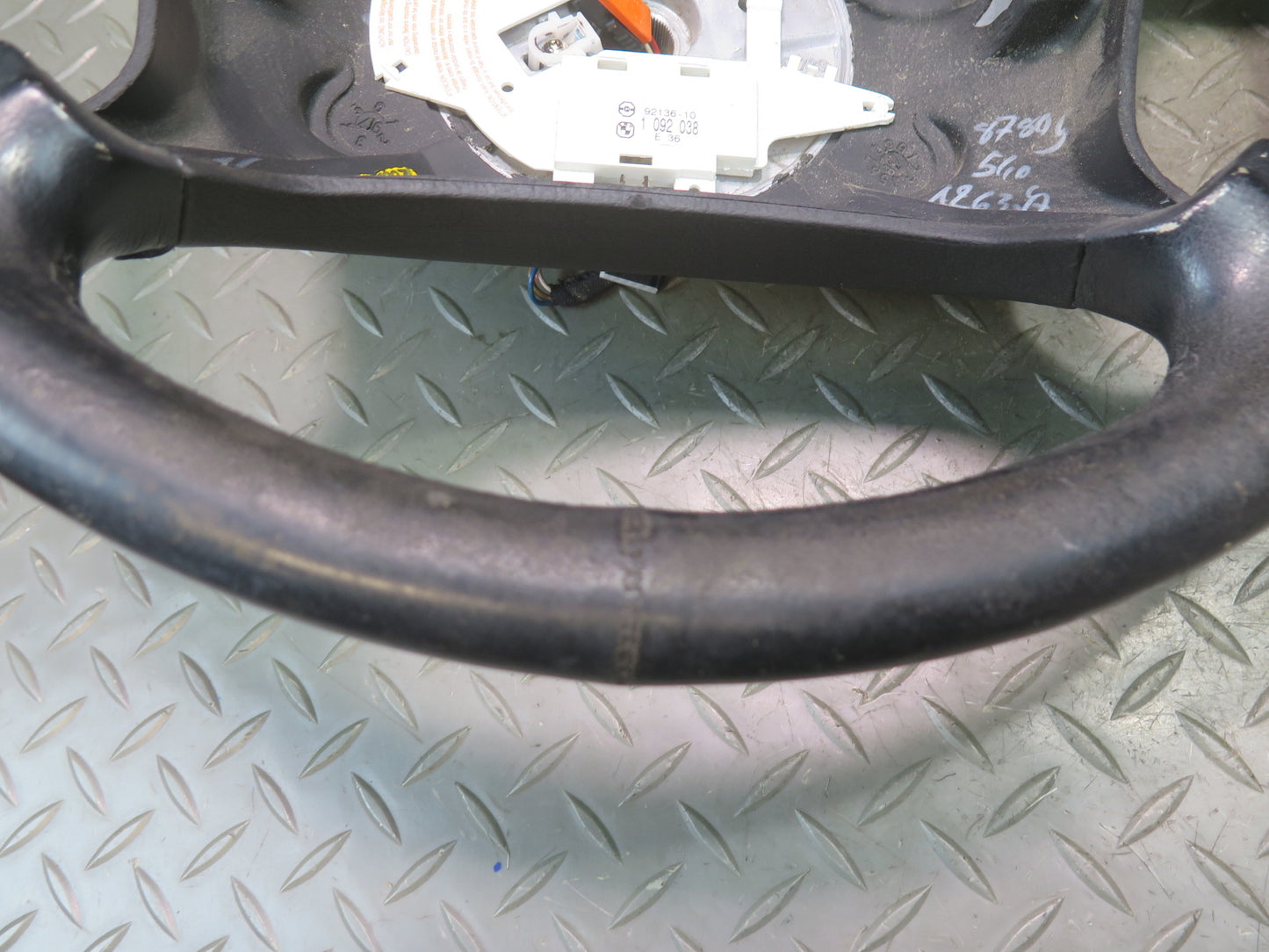 96-99 BMW E36/7 Z3 4 Spoke Leather Steering Black OEM
