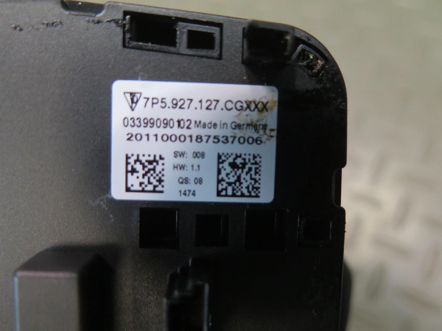 2011-2014 Porsche Cayenne 958 Traction Suspension Control Switch 7P5927127CG