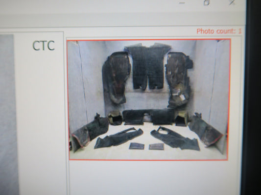 84-87 Chevrolet Corvette C4 Coupe 12pcs Interior Floor MAT Carpet Cover Set OEM