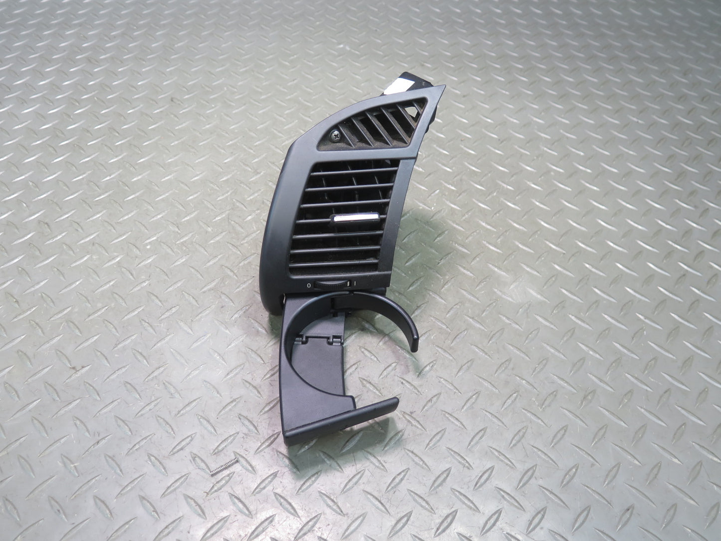 03-08 BMW E86 E85 Z4 Dash Left Air Vent Grille w CUP Holder Black 6945399 OEM
