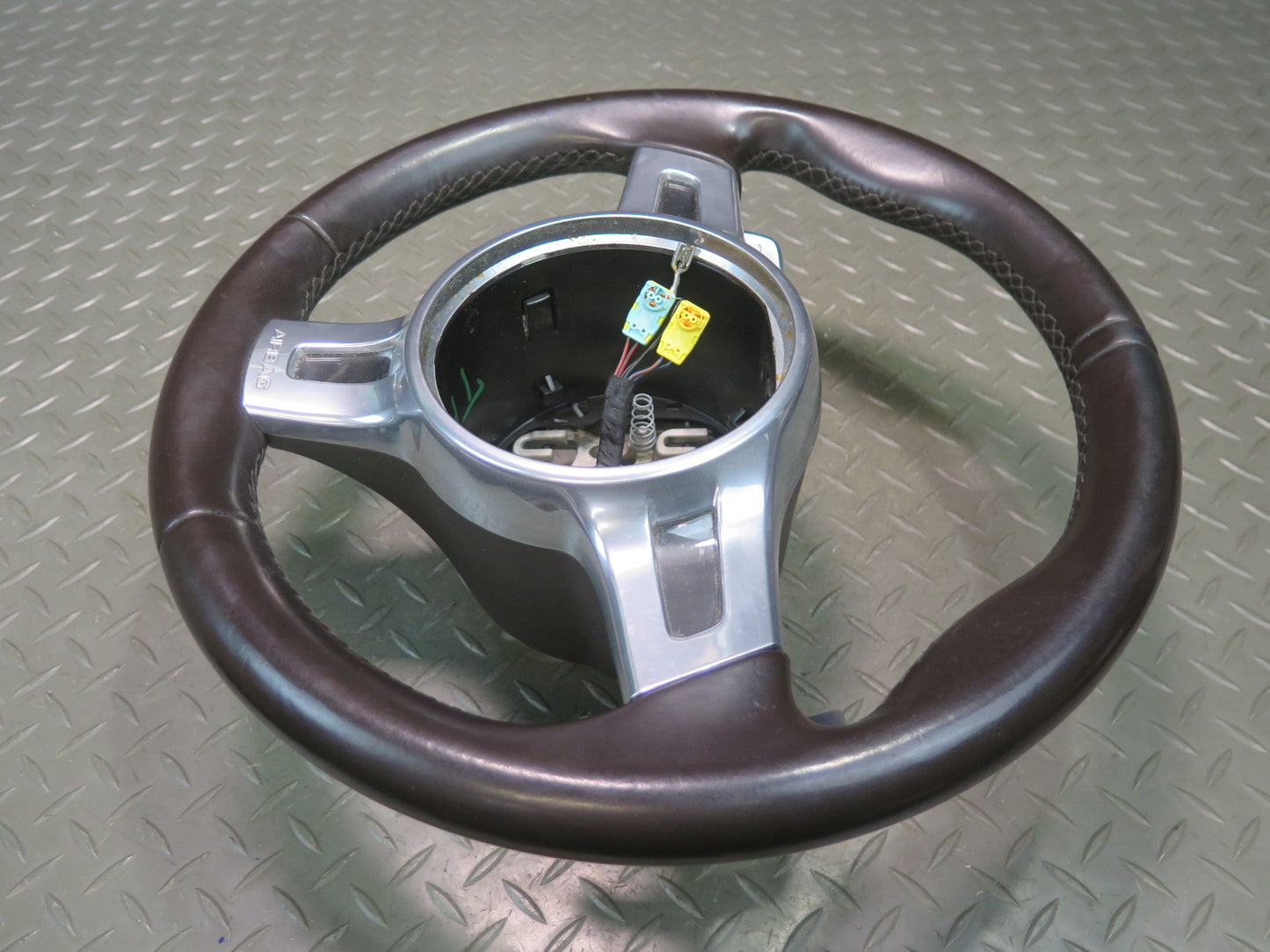 2011-2014 Porsche Cayenne 958 3-SPOKE Sport Steering Leather W/ Paddles Espresso