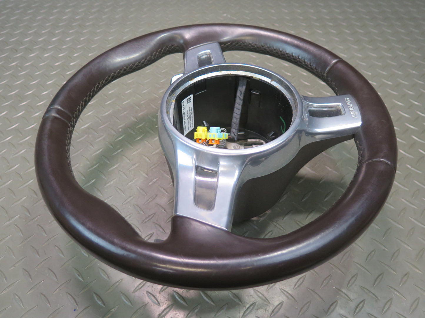 2011-2014 Porsche Cayenne 958 3-SPOKE Sport Steering Leather W/ Paddles Espresso
