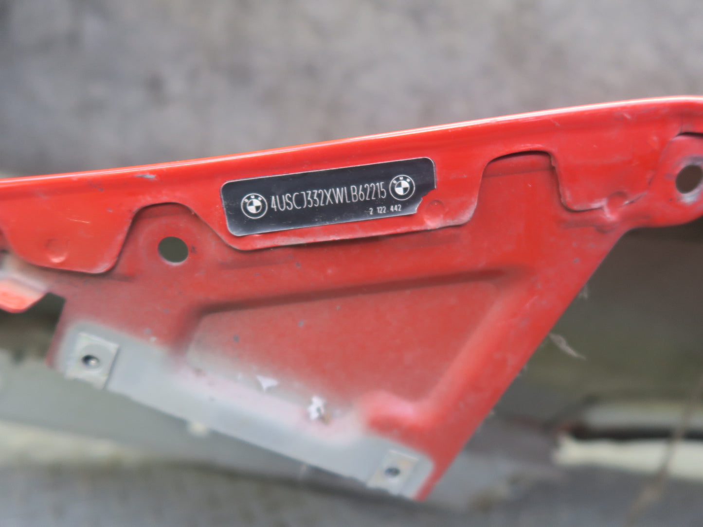 97-99 BMW E36/7 Z3 Roadster Rear Right Quarter Fender Cover Panel Wide RED OEM