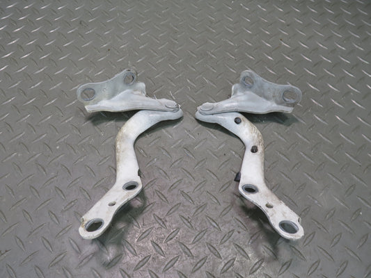 95-00 Lexus LS400 UCF20L Set of 2 Front Left & Right Hood Hinge White OEM