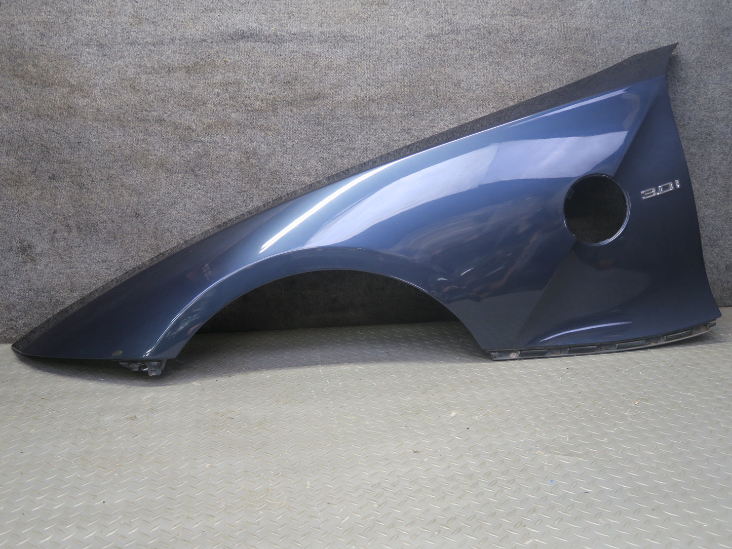03-08 BMW E86 E85 Z4 Front Left Fender Shell Cover Panel Blue OEM