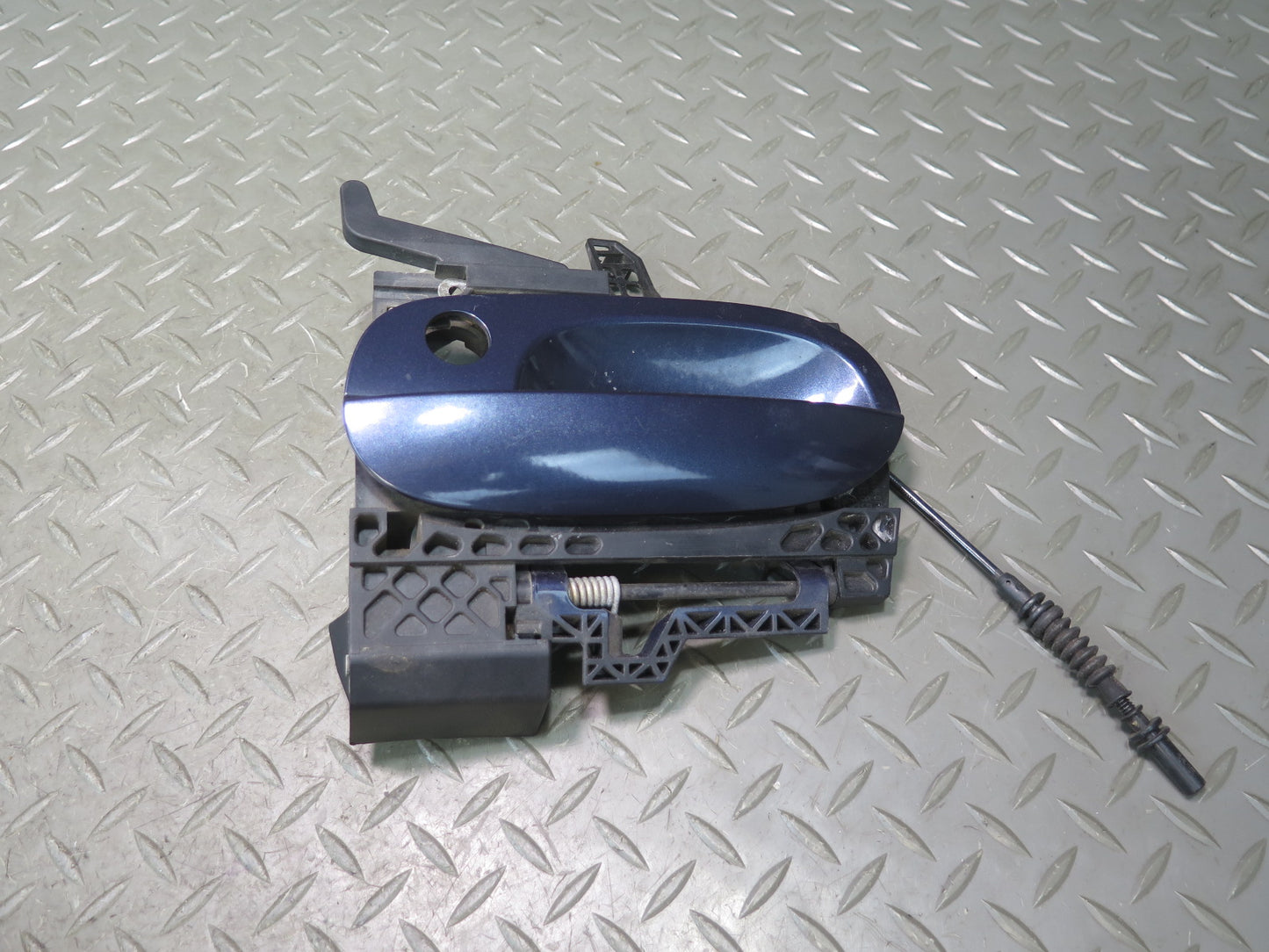 03-08 BMW E85 E86 Z4 Set of 2 Left & Right Door Exterior Handle Blue OEM