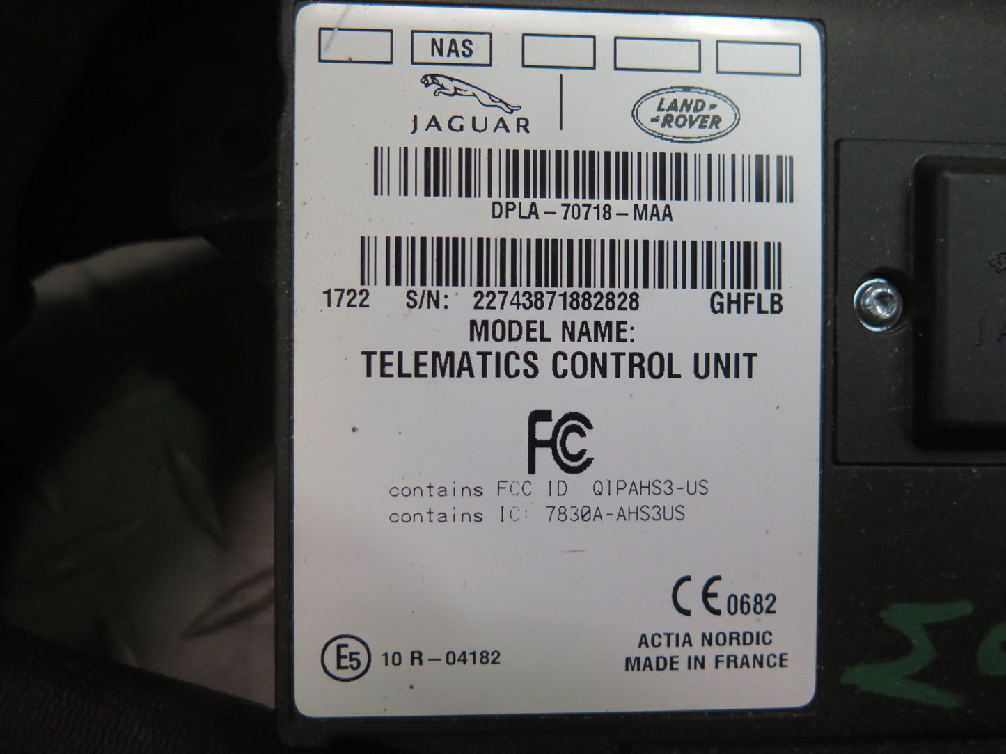 14-17 Range Rover Sport L494 Bluetooth Telematics Communication Control Module