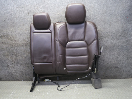 11-18 Porsche Cayenne 958 Turbo Rear Left Seat Upper Heated Leather Cushion
