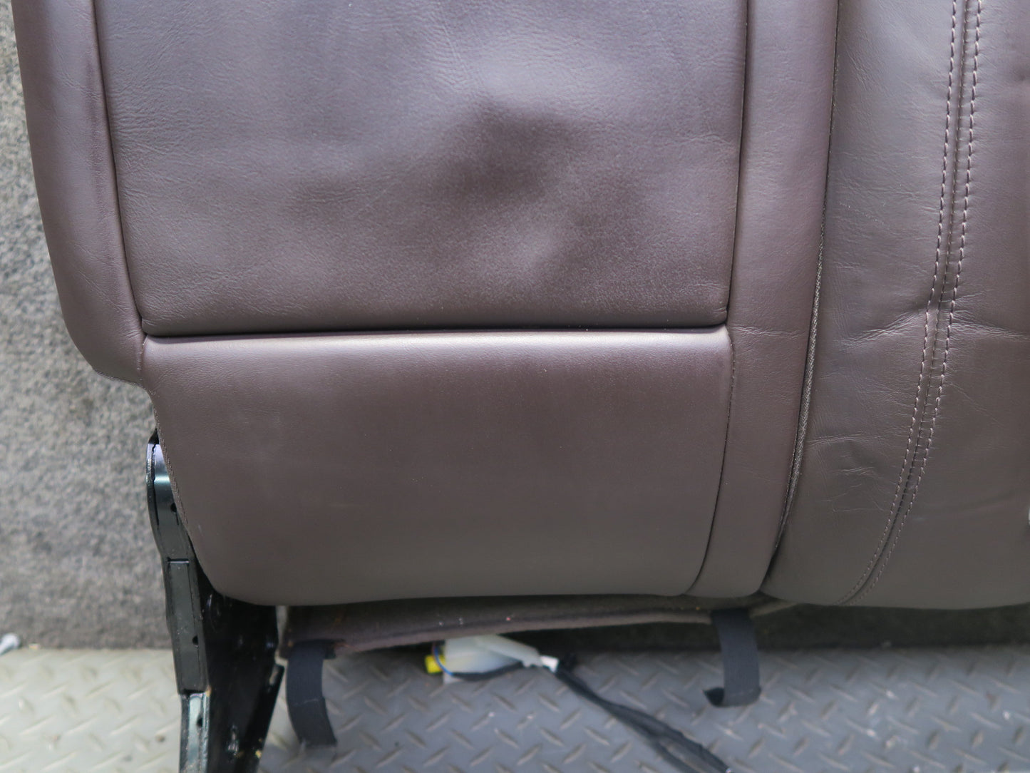 11-18 Porsche Cayenne 958 Turbo Rear Left Seat Upper Heated Leather Cushion