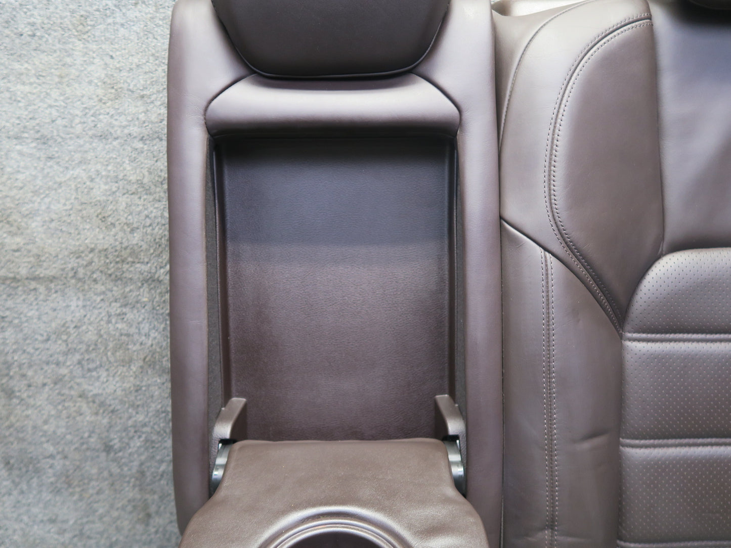 11-18 Porsche Cayenne 958 Turbo Rear Left Seat Upper Heated Leather Cushion