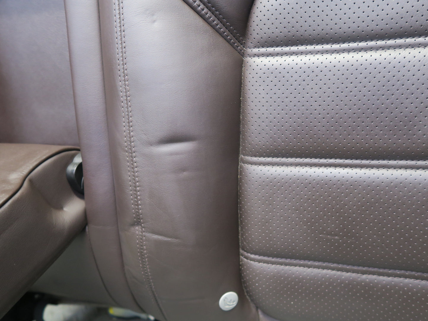 11-18 Porsche Cayenne 958 Turbo Rear Left Seat Upper Heated Leather Cushion