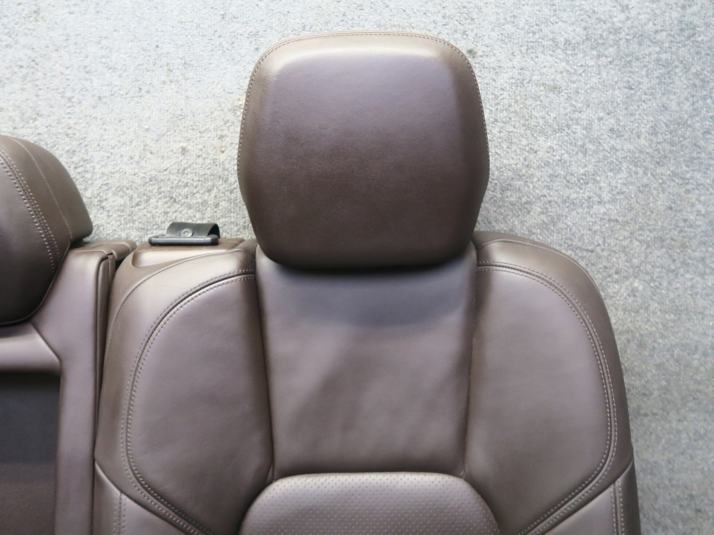 11-18 Porsche Cayenne 958 Turbo Rear Left Seat Upper Heated Leather Cushion
