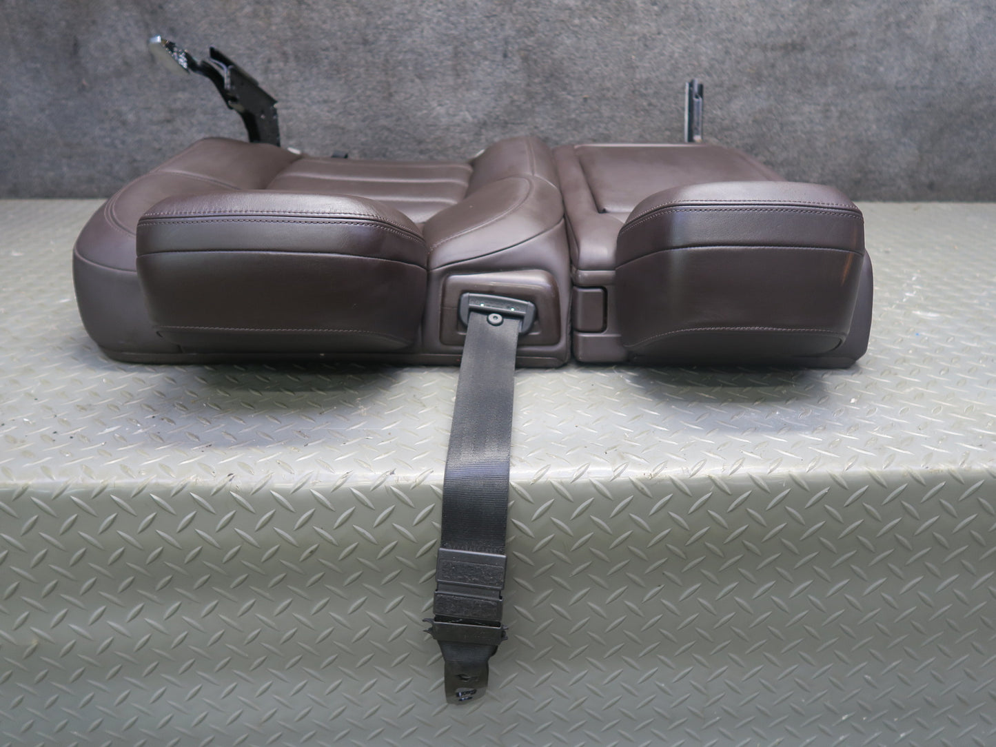 11-18 Porsche Cayenne 958 Turbo Rear Left Seat Upper Heated Leather Cushion