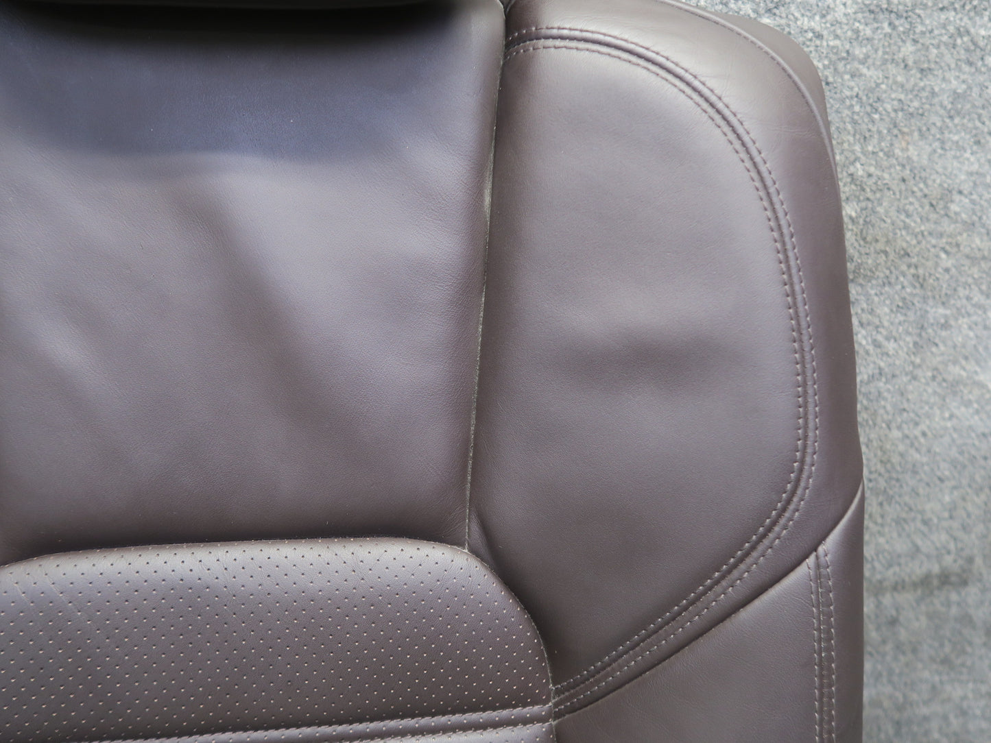 11-18 Porsche Cayenne 958 Turbo Rear Right Seat Upper Heated Leather Cushion