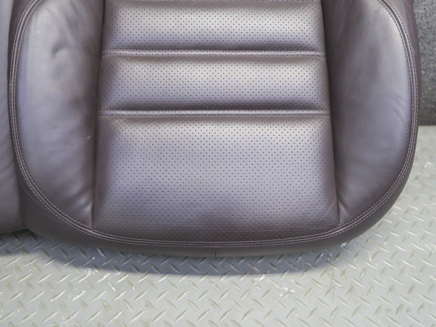 11-18 Porsche Cayenne 958 Turbo Rear Left Seat Lower Heated Leather Cushion