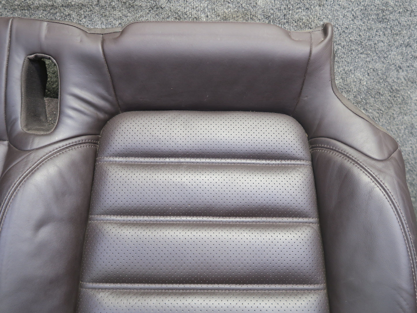 11-18 Porsche Cayenne 958 Turbo Rear Left Seat Lower Heated Leather Cushion
